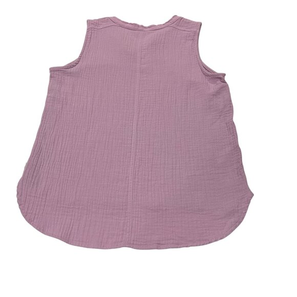 Eddie Bauer Bubble Gauze Tank, NWT, Orchid, M - Picture 2 of 7